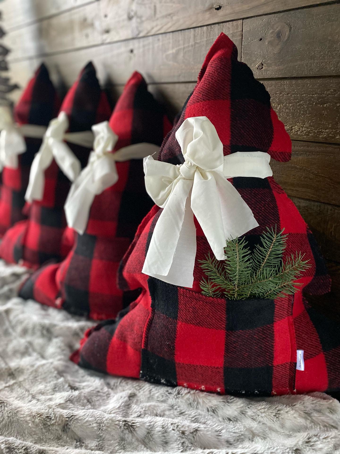 Christmas tree pillow