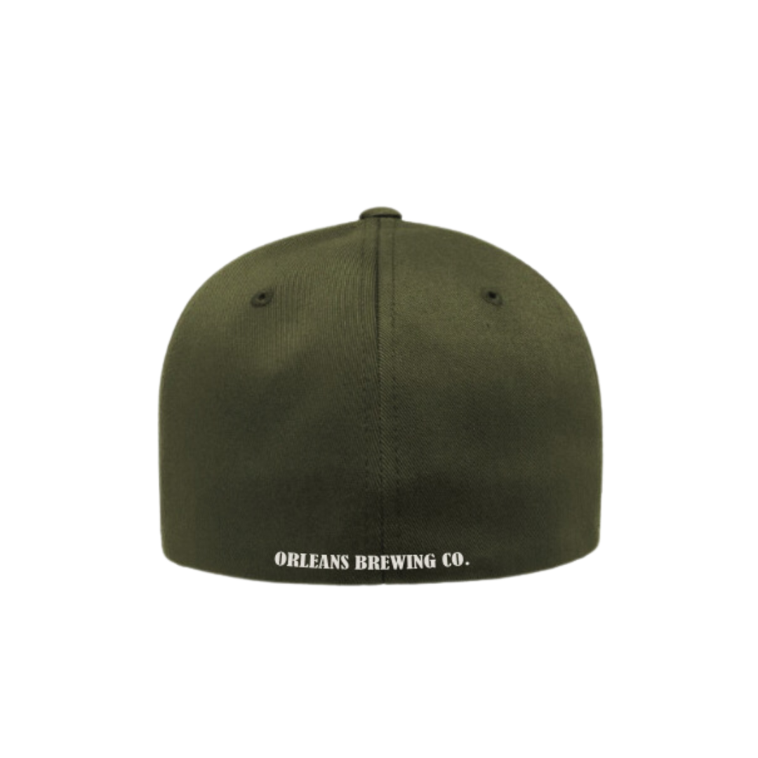NEW* FlexFit Fitted Cap Olive – Orléans Brewery - Main Image