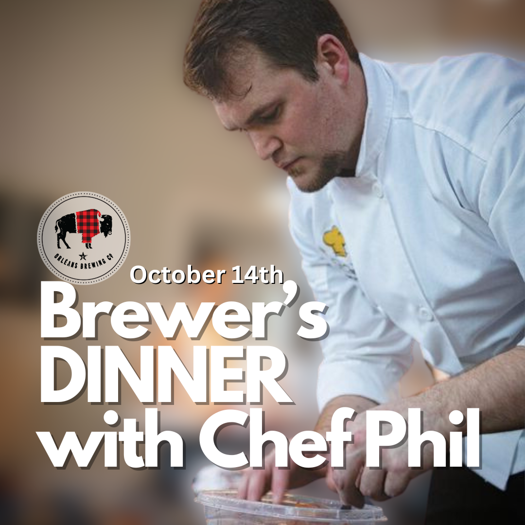 Brewer’s Dinner w. Chef Phil  |  Oct. 14th 7pm